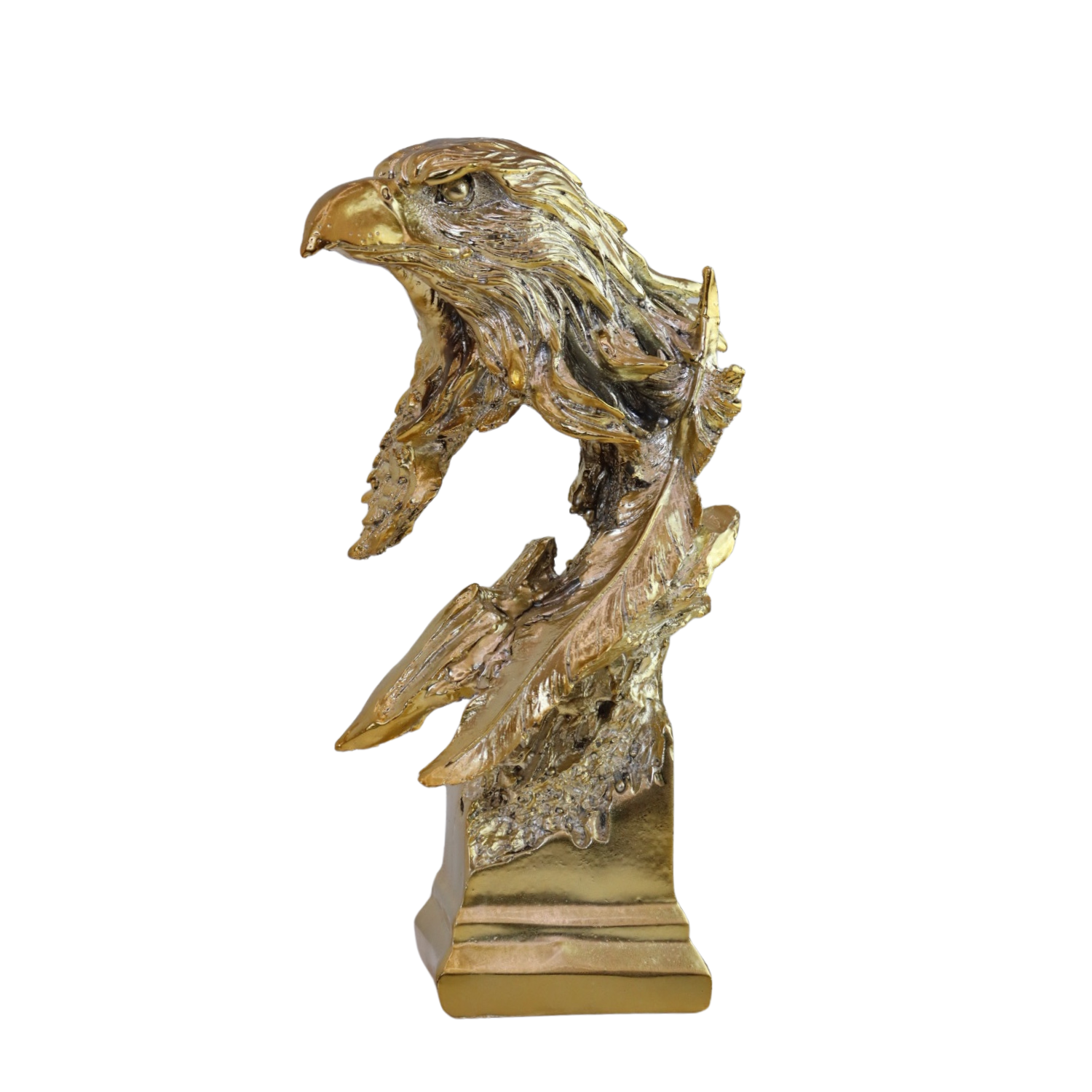 Eagle figurine in silver and gold balloon