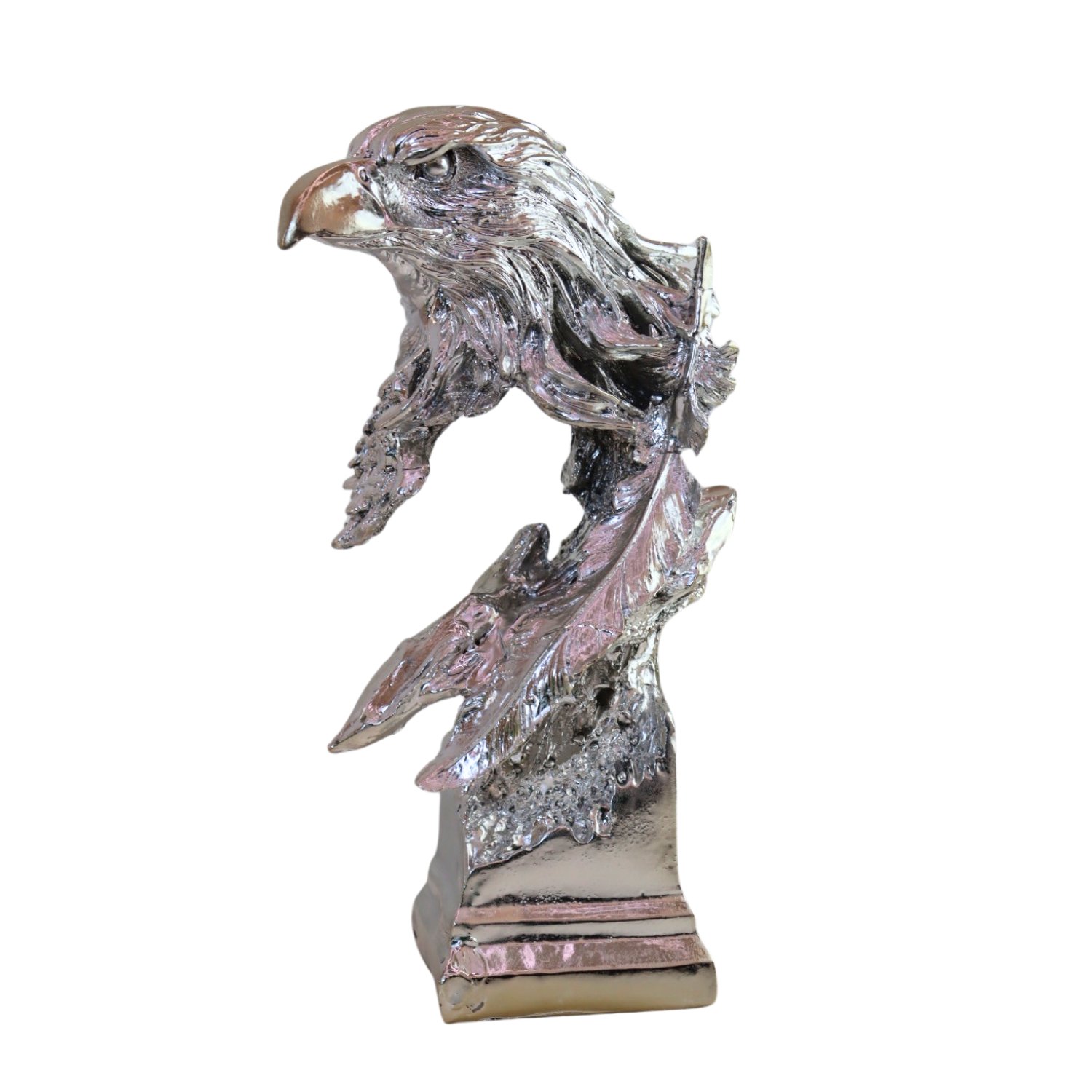 Eagle figurine in silver and gold balloon