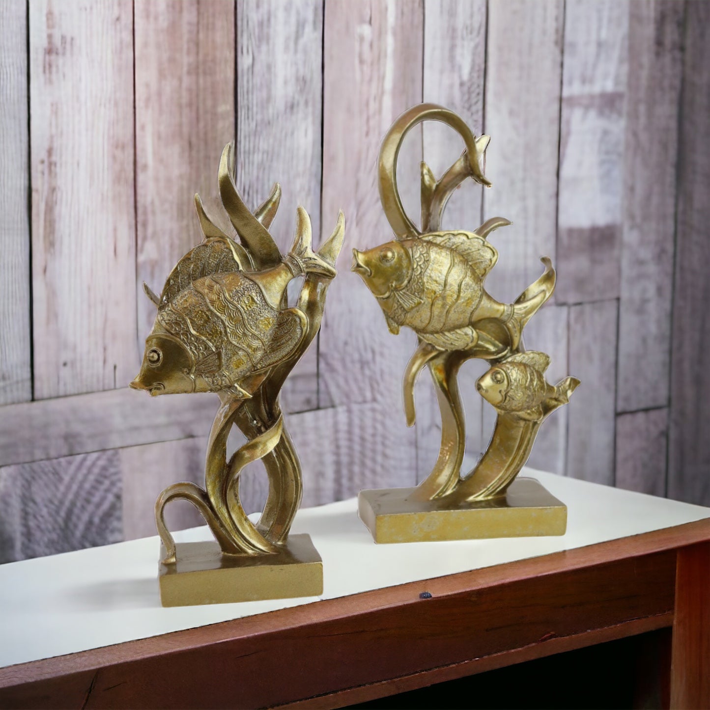 Fish figure, two pieces, large and small