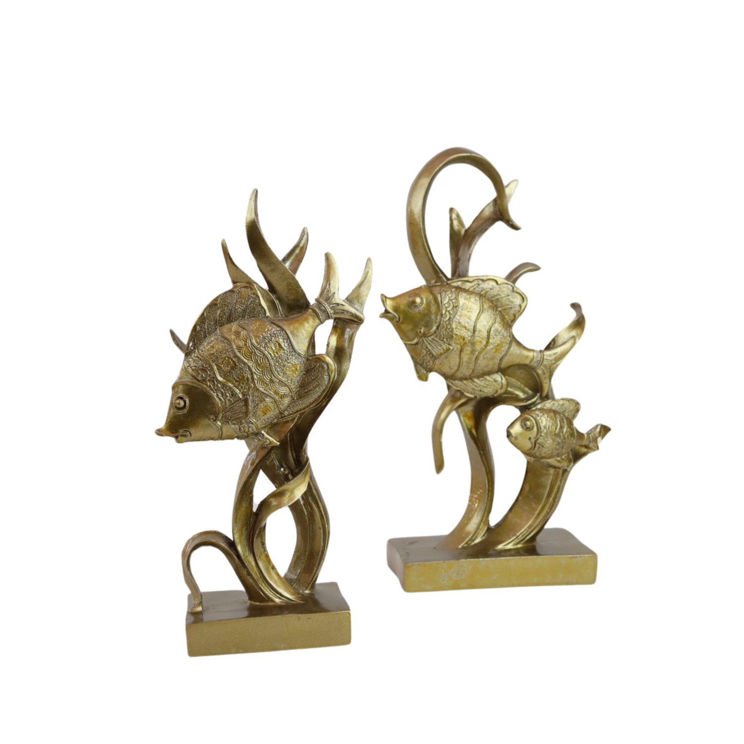 Fish figure, two pieces, large and small