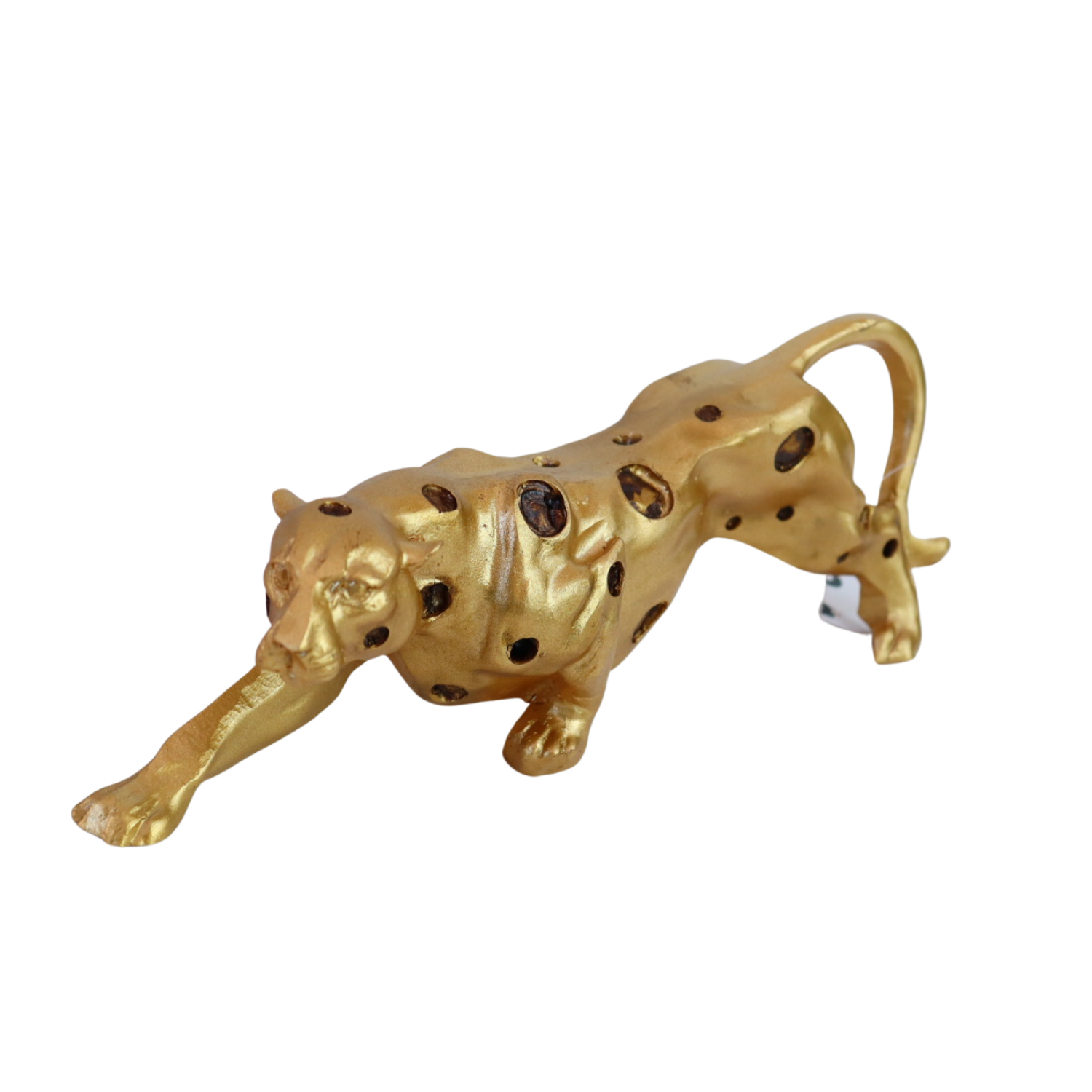 Golden balloon tiger figure