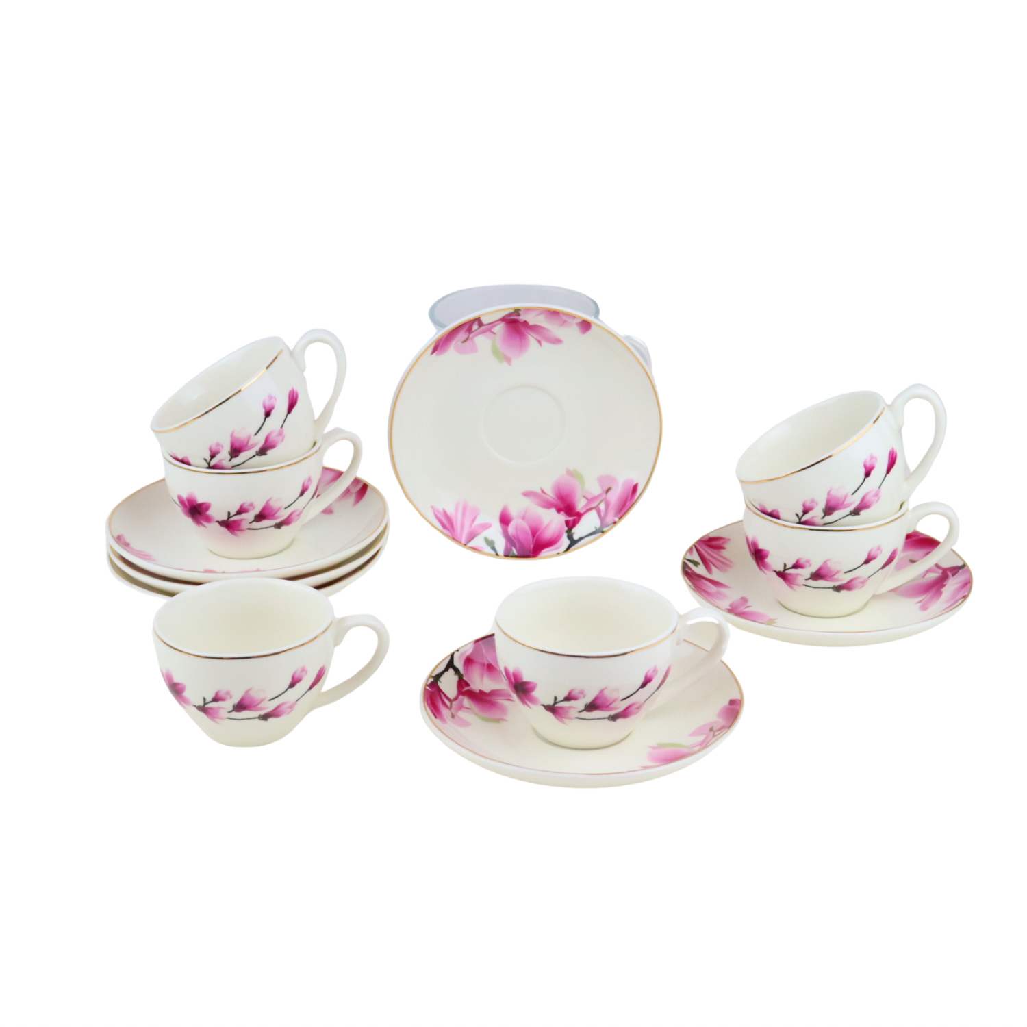 6-piece coffee cup set 