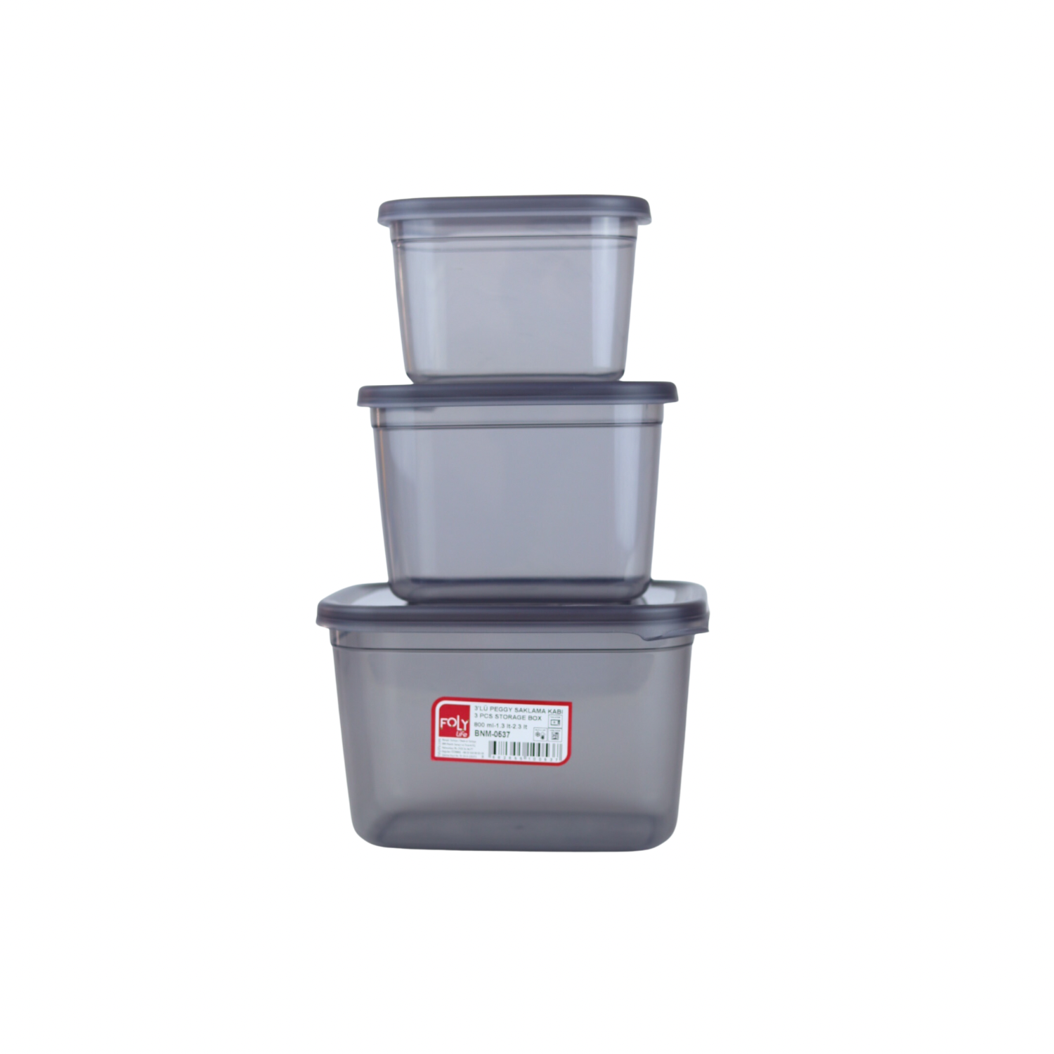 Food container in three sizes