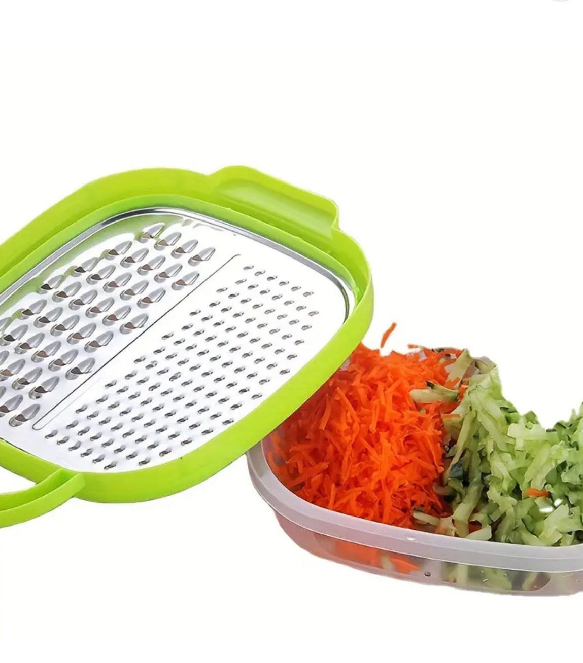 Stainless Steel Grater, Manual Vegetable Grater, Household Fruit Grater, Vegetable Cutter, Multi-Function Fruit Slicer, Cutter with Container, Potato Grater, Kitchen Gadgets, Kitchen Gadgets