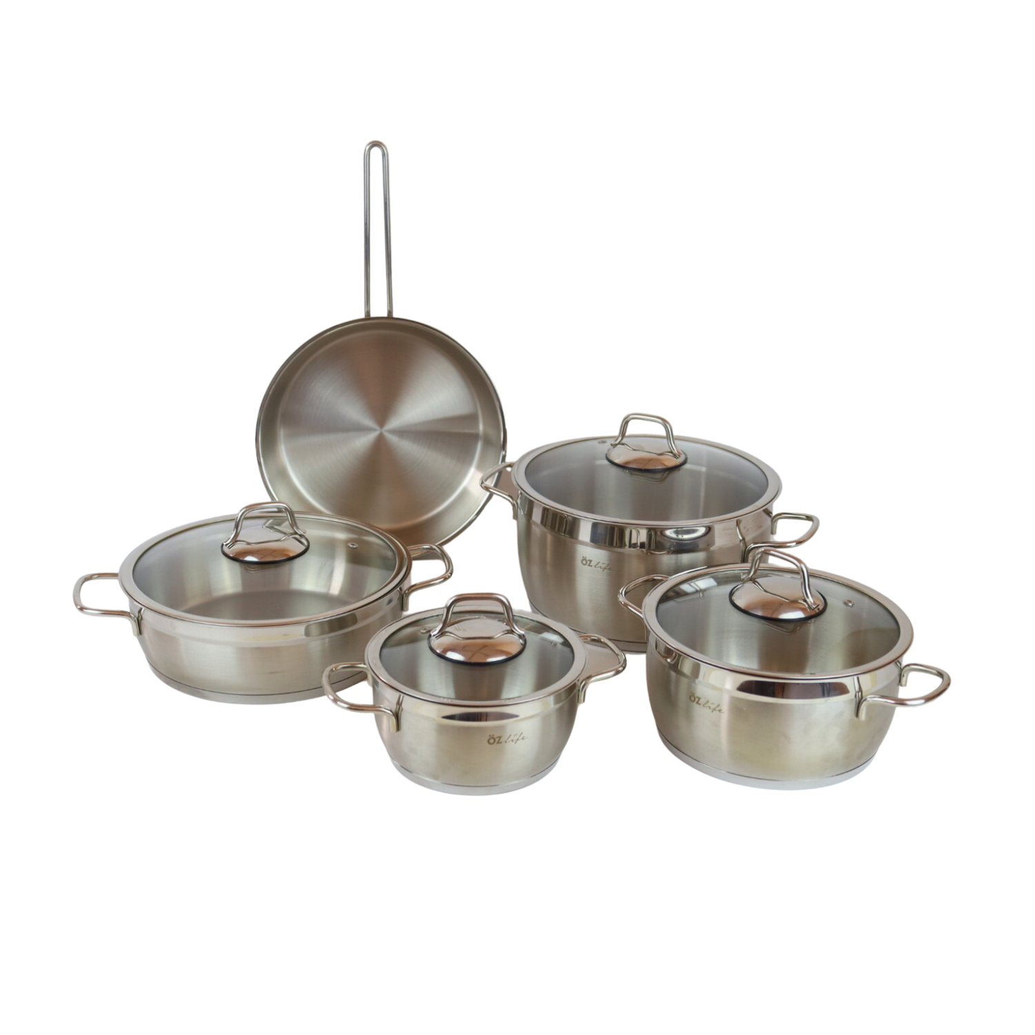 Four-piece cooker set + folding pan